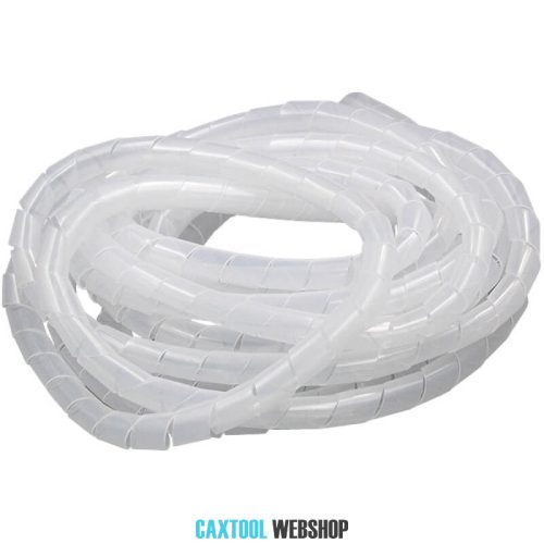 Plastový oplet káblov 10mm 10m - biely