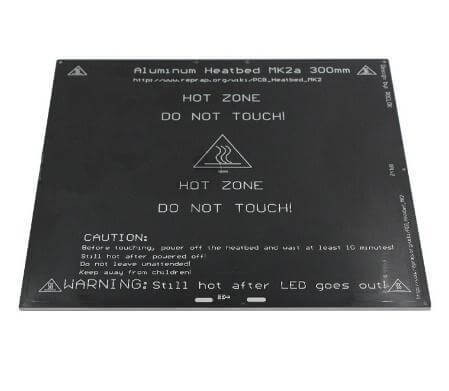 MK2A 300x300x3.0mm Aluminum Heatbed