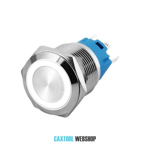 Waterproof-metal Push-button Switch, Led Light white 12x12x7.3mm