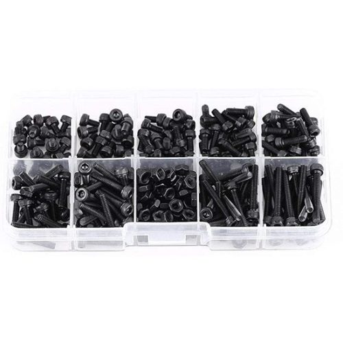 Skrutka imbus valcová hlava sada skrutiek 280 ks DIN 912 12.9 DSB čierna M3