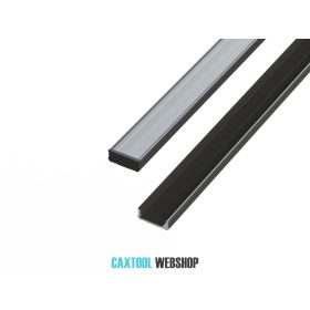   GLALU povrchová montáž eloxovaného hliníkového profilu LED 6x16mm 4150mm Čierna