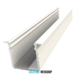 GLALU zapustený hliníkový profil LED 15x16mm 2020mm biela