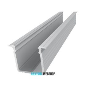   GLALU zapustený hliníkový profil LED 15x16mm 3000mm prírodné