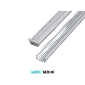   GLALU zapustený hliníkový profil LED 9x16mm 4150mm prírodné
