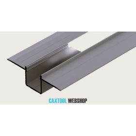   GLALU skrytý hliníkový profil LED 12,5x16mm 3000mm Čierna