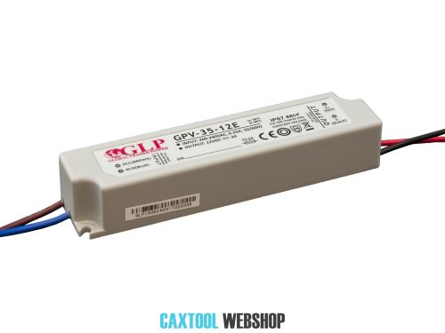 GLP plastové LED napájací zdroj GPV-35-12E 35W 12V 3A
