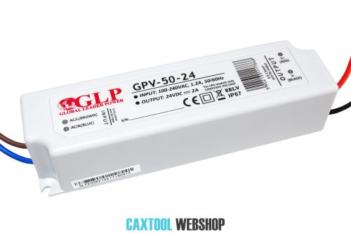 GLP plastové LED napájací zdroj GPV-50-24 50W 24V 2A