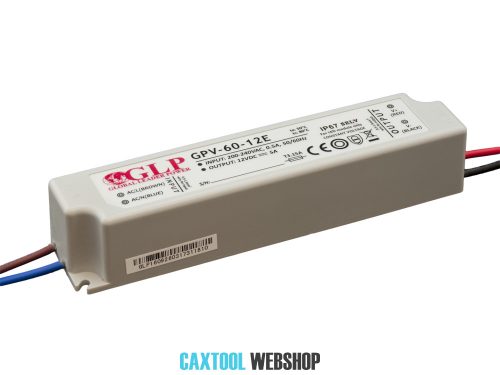 GLP plastové LED napájací zdroj GPV-60-12E 60W 12V 5A