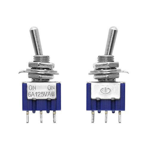 Mini MTS-203 6-Pin SPDT ON-OFF-ON 6A 125VAC Toggle Switche