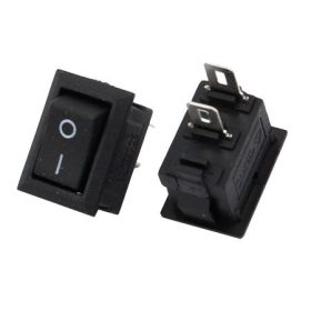   Kcd11 ac 250v 3A 2 pin on/off i/ospst snap in mini boat rocker switch