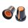 Potentiometer Knob Rotary Cap Inner 6mm External 15mm*17mm Orange