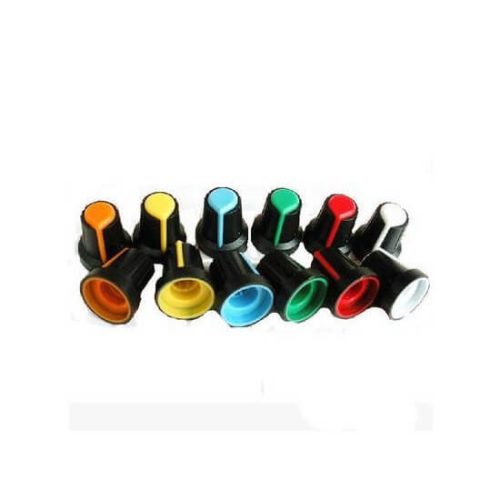 Potentiometer Knob Rotary Cap Inner 6mm External 15mm*17mm Yellow