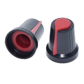   Potentiometer Knob Rotary Cap Inner 6mm External 15mm*17mm Red