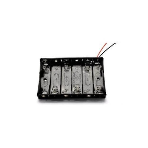 6 x AA Battery Holder Box, Without Cover