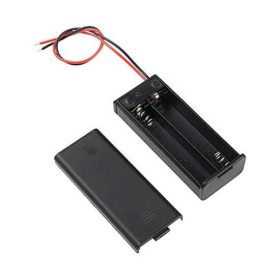 2 x AAA Battery Holder Box, With Cover/on-off