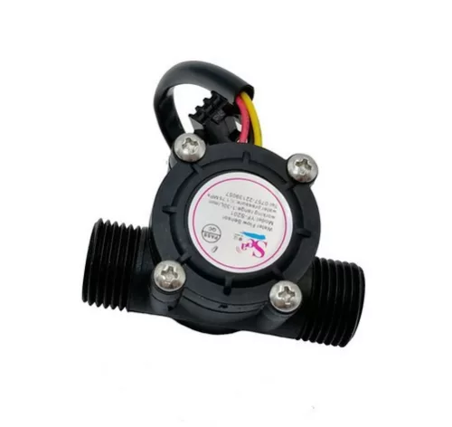 Water flow sensor YF-S201 Flowmeter G1/2 1-30L/min Black