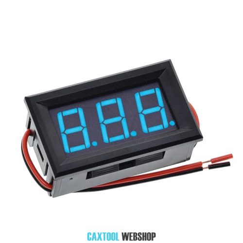0.56inch 3.5-30V Two Wire DC Voltmeter Blue