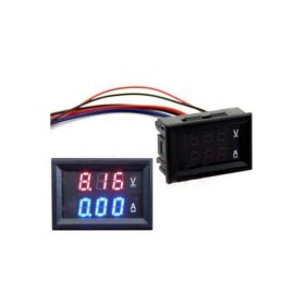 0.28" 100V 50A Dual LED Voltmeter Ammeter Blue+Red
