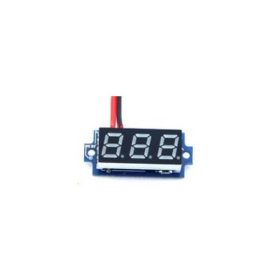 0.28inch 3.5-30V Two Wire DC Voltmeter Blue