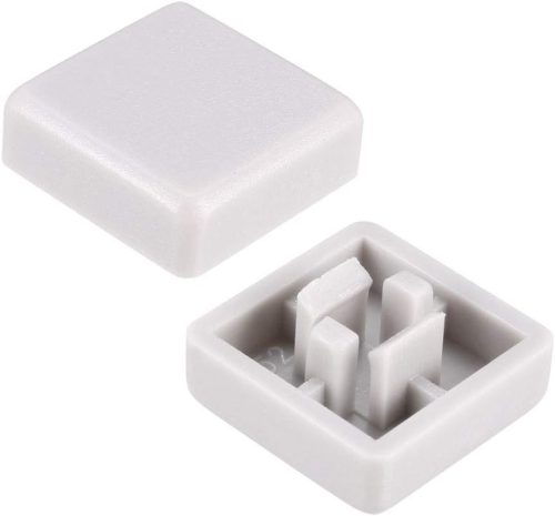 Square Cap for 12x12x7.3mm Square Tachile Switch White