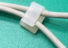 Wiring clamp with Self-Adhesive Pads white NC-1316