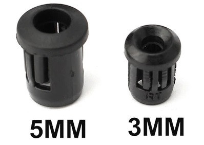 LED 5mm long Sleeve Black hole seat