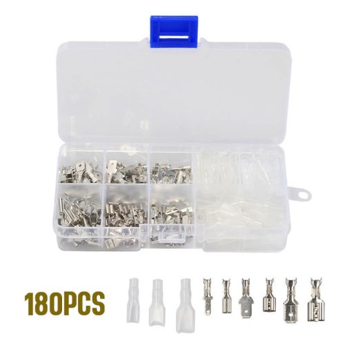 Wiring Head and Terminal Set of Protective Sleeve for Cold Pressed Spring Inserts Kit 180pcs