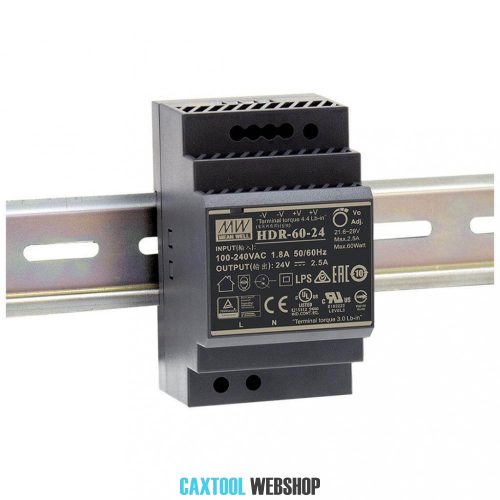Mean Well napájací zdroj HDR-60-24 60W 24V 2,5A