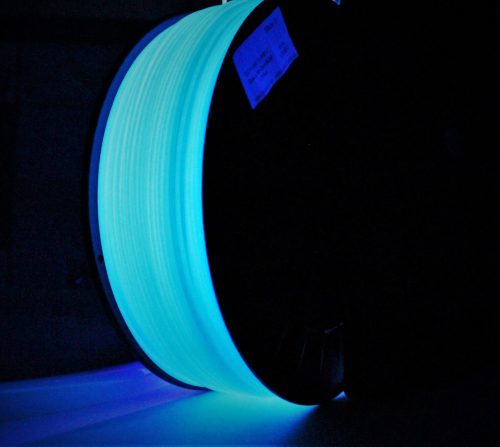 ABS-Filament 1.75mm svietiaci v tme na modro