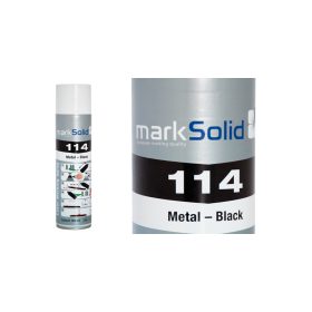   MarkSolid 114 aerosol sprej na kov, Čierna, 300ml CO2/YAG/Fiber pre lasery