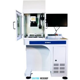   Fiber laser marking machine desktop type with security cover CAXTM_FHC_50W