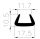 Edge protection "U" profile silicone white 17,5x11,7x10,5