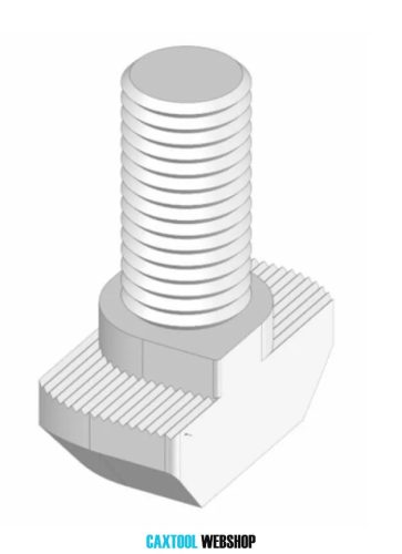 B10 skrutka s kladivovou hlavou M8x60