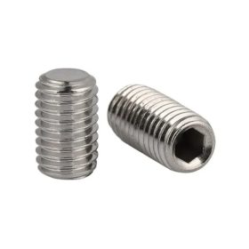   Hex socket set screws with flat point DIN 913 10.9 zinc plated M6X8