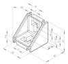 B10 corner bracket 45x45, 10mm groove