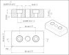 B8 3060, Base plate, M10, for installing foot