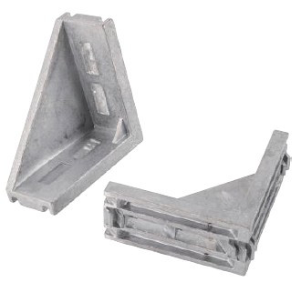 B10 corner bracket 45x90 mm, 10mm groove