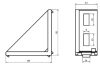 B10 corner bracket 45x90 mm, 10mm groove