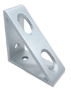 B10 angle corner connection 45x45 mm, 10mm groove, double