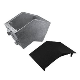 B10 corner bracket 135 degree 45x45 mm, 10mm groove