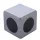 B10 cubic connector 45x45 mm, 2D, 10mm groove, set