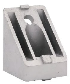 B8 corner bracket 45 degree 30x30 mm, 8mm groove