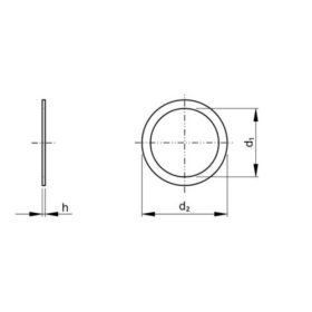 Mini presná podložka DIN 988 A2 M5