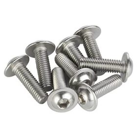 Skrutka imbus polguľatá hlava s golierom DIN 7380 A2 M3x10