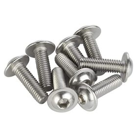 Skrutka imbus polguľatá hlava s golierom DIN 7380 A2 M6x20