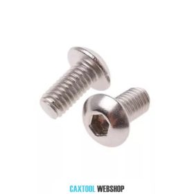   Skrutka imbus polguľatá hlava DIN 7380 10.9 pozinkovaná M5x12