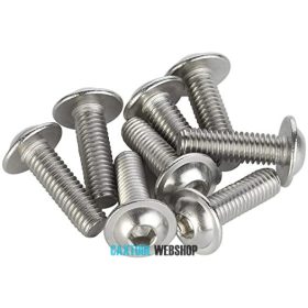   Skrutka imbus polguľatá hlava s golierom DIN 7380-FL 10.9 pozinkovaná M6x30