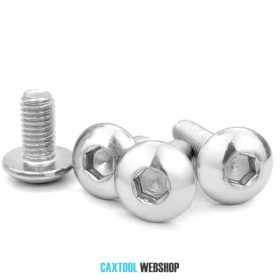   Skrutka imbus polguľatá hlava DIN 7380 10.9 pozinkovaná M6x25