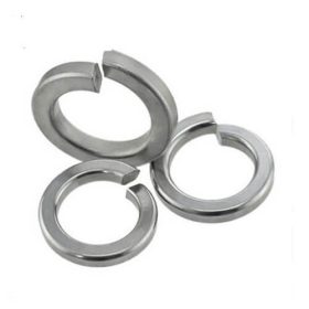 Spring lock washer flat end DIN 127B steel zinc plated M8