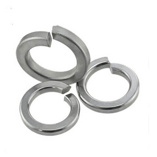 Spring lock washer flat end DIN 127B steel zinc plated M8